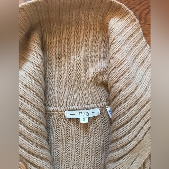 Pria Women’s Light Brown Long Sweater - size Small - Picture 4 of 12